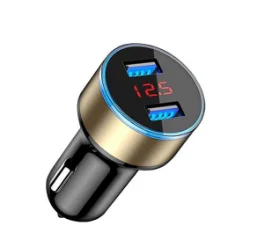 智能數(shù)顯 車載充電器  雙USB 高端設(shè)計(jì) 車充