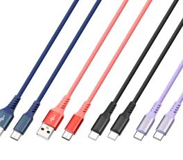 1.8M C TO C, C to L, USB to type C, USB to lightning, USB to micro 硅膠數(shù)據(jù)線可定制長度和顏色